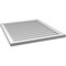 Ekena Millwork Vertical Surface Mount PVC Gable Vnt: Non-Functional, w/2"W x 1-1/2"H, Brickmould Frame, 30"W x 34"H GVPVE30X3402SN - alternate 2